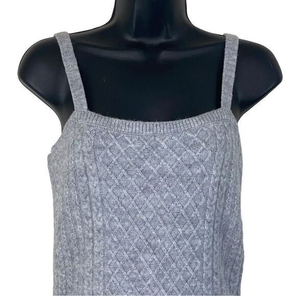 House of Harlow 1960 Heather Gray Knit Sleeveless Mini Dress Sz M - Picture 3 of 12